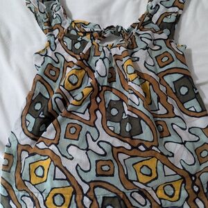 Diane Von Furstenberg Multicolor Abstract Blouse